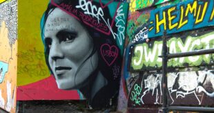 Amália Rodrigues, o principal nome do fado. Mural com uma imagem de Amália Rodrigues em Lisboa